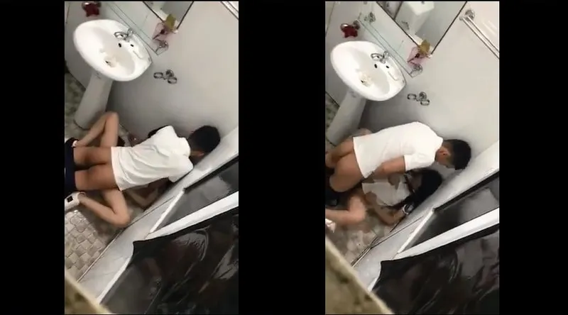 Gấu say xỉn và bạn gái trong phòng tắm nhà hàng