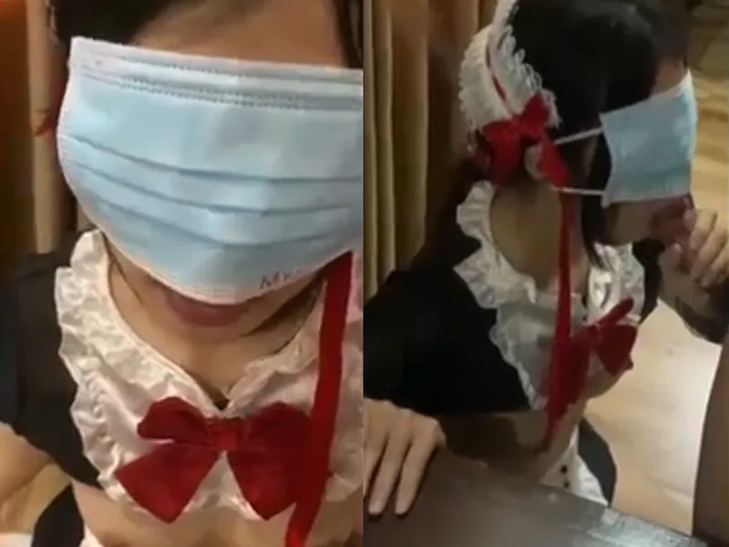 Gấu việt dâm cosplay nô lệ liếm bú con dương vật điêu luyện