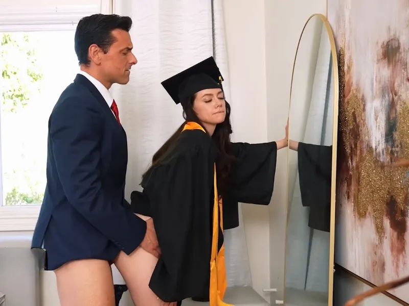 Cha dượng doggy thiên thần nhỏ sữa chua rớt đầy sàn